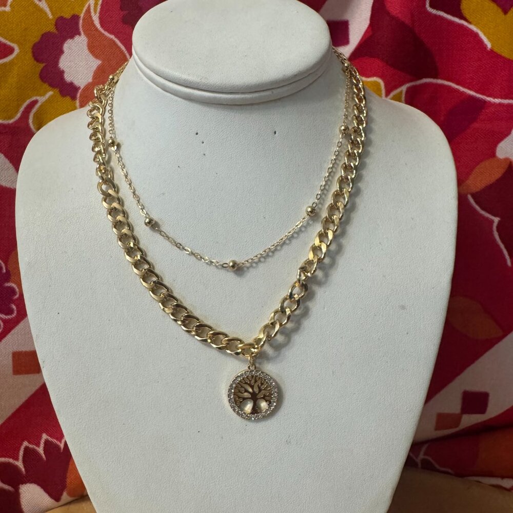 Stainless Steel Statement Necklace/Modern Luxury Statement Necklace - Picture 5 of 6